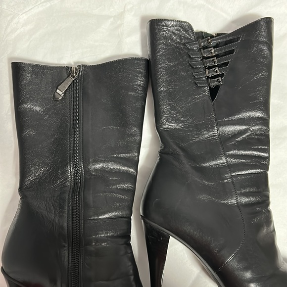 Enrico Del Gatto High Heel Leather Boots - Picture 9 of 13